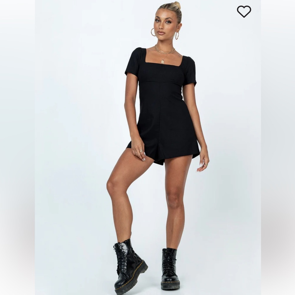 NWOT HASTINGS ROMPER BLACK - Picture 1 of 7